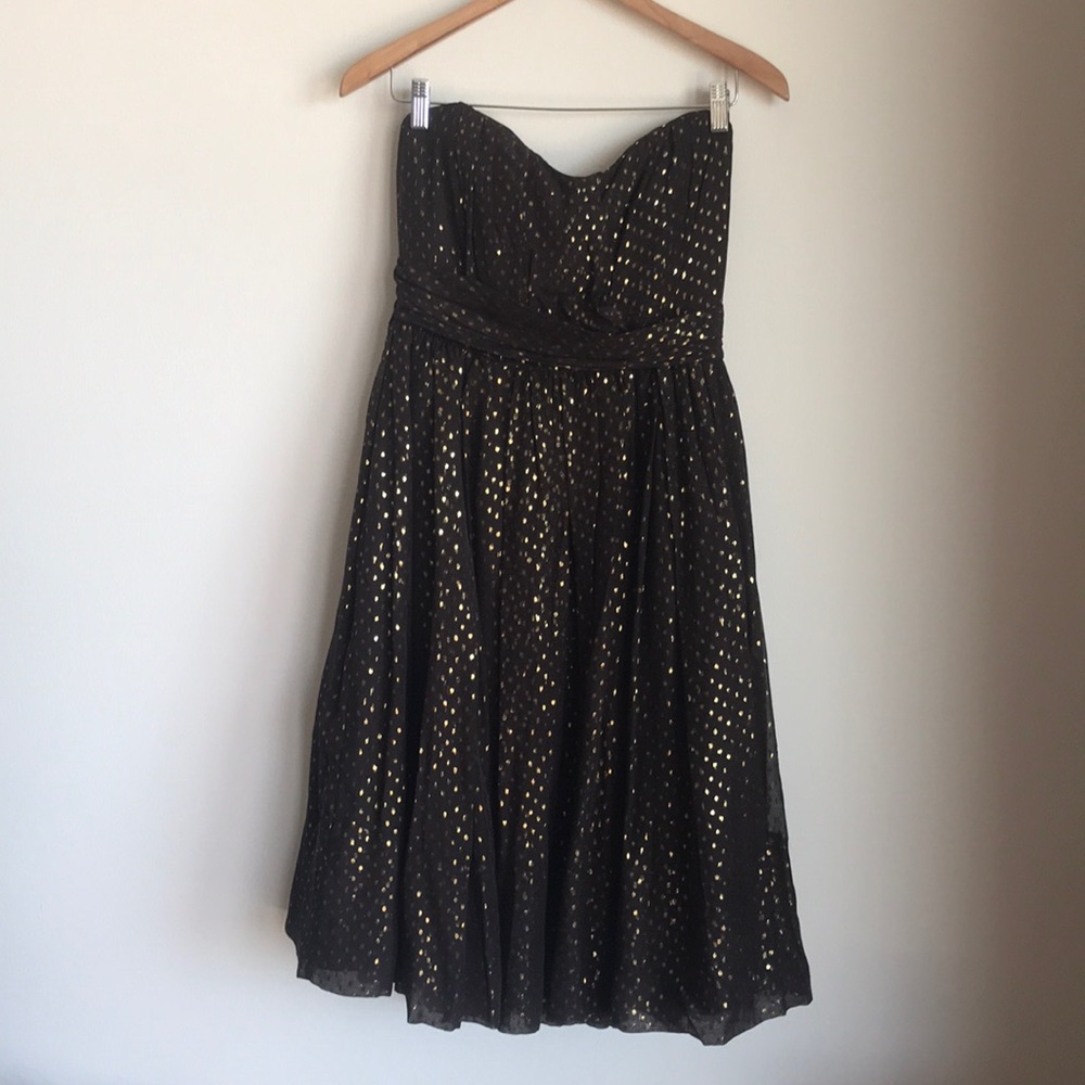 Jcrew Brown/Gold Party Dress